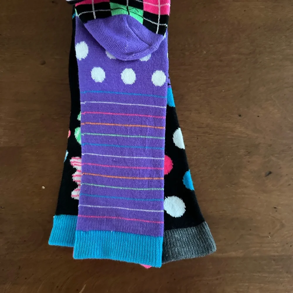 3 pairs Mixaroos vibrant knee high socks